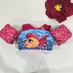 Speedo Swimwear Pink and Blue Berry Beta Fish Life Vest - 33 to 55 lbs New